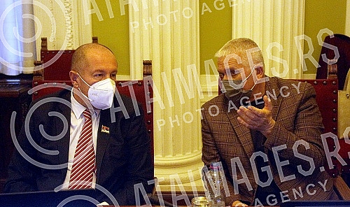 Meeting of the Committee on finance, republic budget and control of public expenditure. Sednica Odbora za finansije, republicki budzet i kontrolu trosenja javnih sredstava.