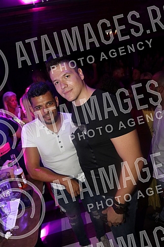 Performance of Aleksandar Vuksanovic (Aca Lukas) held on river Bridge.Nastup Aleksandra Vuksanovica (Aca Lukas) odrzan na splavu Bridge.
