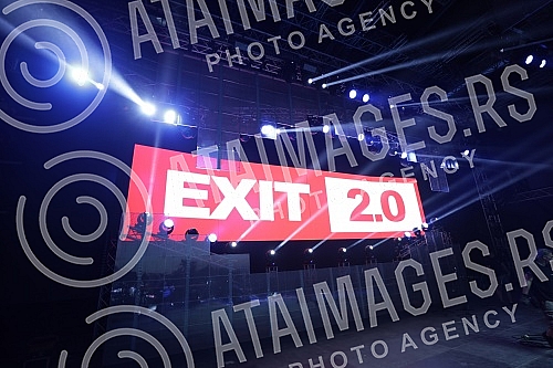 Performance of the singer Senidah on the first day of the EXIT festival 2021 on the Main stage.Nastup pevacice Senidah prvog dana EXIT festivala 2021. na Main stageu. 