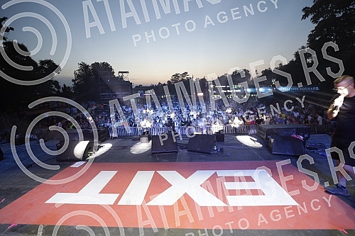 Performance of the singer Senidah on the first day of the EXIT festival 2021 on the Main stage.Nastup pevacice Senidah prvog dana EXIT festivala 2021. na Main stageu. 