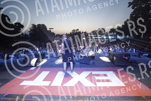 Performance of the singer Senidah on the first day of the EXIT festival 2021 on the Main stage.Nastup pevacice Senidah prvog dana EXIT festivala 2021. na Main stageu. 