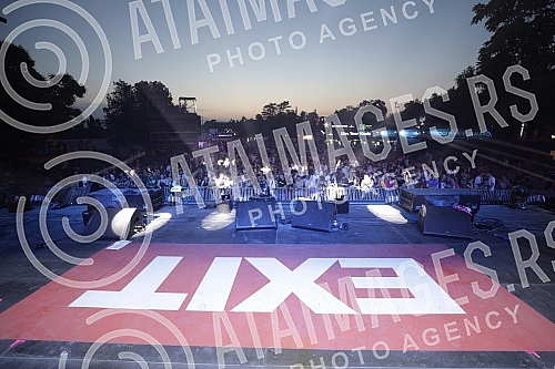 Performance of the singer Senidah on the first day of the EXIT festival 2021 on the Main stage.Nastup pevacice Senidah prvog dana EXIT festivala 2021. na Main stageu. 