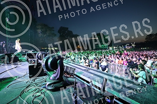 Performance of the singer Senidah on the first day of the EXIT festival 2021 on the Main stage.Nastup pevacice Senidah prvog dana EXIT festivala 2021. na Main stageu. 