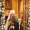 His Holiness Serbian Patriarch Porfirije arrived at the Church of the Nativity of the Most Holy Mother of God in Sarajevo, where he was welcomed by His Eminence Metropolitan Hrizostom of Dabro-Bosnia with the clergy of the Serbian Orthodox Church. Pa
