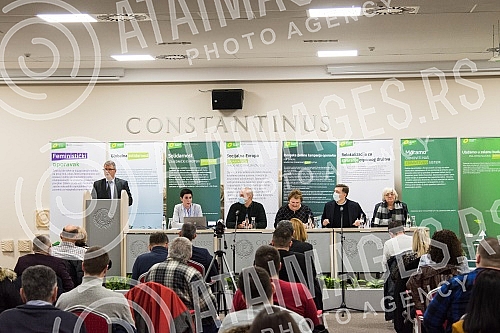 A panel discussion on the topic of social protection and social justice of the representatives Together for Serbia, Let's not drown Belgrade and the European Green Party and the Environmental Uprising was held at the Tami Residence Hotel in Nis.Pan