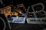 In front of the Presidency of Serbia, despite the ban on the gathering, several hundred citizens gathered at a protest organized by the organization Kreni - Promeni, demanding a ban on the extraction of pine and lithium.Ispred Predsednistva Srbije,