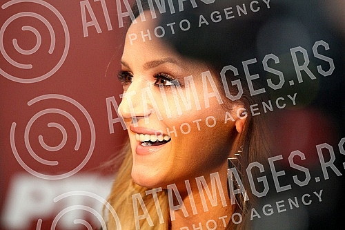 Presentation of singer Tijana Bogicevic which will represent Serbia at the Eurovision Song Contest this year in Ukraine.Predstavljanje pevacice Tijane Bogicevic koja ce predstavljati Srbiju na Eurosongu ove godine u Ukrajini