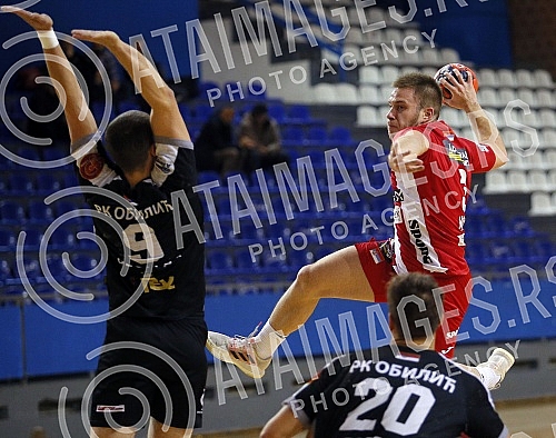 The Serbian Cup - Region Belgrade match between RK Oblici and MRK Crvena zvezda Grundfos.Utakmica Kupa Srbije - Region Beograd izmedju RK Oblici i MRK Crvena zvezda Grundfos.