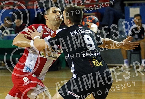 The Serbian Cup - Region Belgrade match between RK Oblici and MRK Crvena zvezda Grundfos.Utakmica Kupa Srbije - Region Beograd izmedju RK Oblici i MRK Crvena zvezda Grundfos.