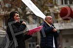 The Education Union of Serbia and the Education Workers' Union of Serbia organized a protest.Sindikat obrazovanja Srbije i Sindikat radnika u prosveti Srbije organizovali su protest.