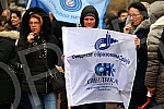 The Education Union of Serbia and the Education Workers' Union of Serbia organized a protest.Sindikat obrazovanja Srbije i Sindikat radnika u prosveti Srbije organizovali su protest.