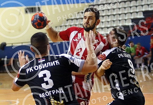 The Serbian Cup - Region Belgrade match between RK Oblici and MRK Crvena zvezda Grundfos.Utakmica Kupa Srbije - Region Beograd izmedju RK Oblici i MRK Crvena zvezda Grundfos.