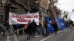The Education Union of Serbia and the Education Workers' Union of Serbia organized a protest.Sindikat obrazovanja Srbije i Sindikat radnika u prosveti Srbije organizovali su protest.