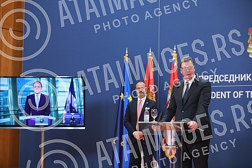 At the Palace of Serbia, Minister for European Integration Jadranka Joksimovic and Head of the EU Delegation to Serbia Sem Fabrizi signed the Financial Agreement for the first part of the IPA program for 2020.U Palati Srbije ministarka za evropske 