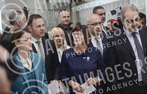 Opening of the renovated building of the Museum of Contemporary Art.Otvaranje renovirane zgrade Muzeja savremene umetnosti.