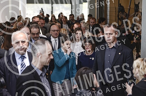 Opening of the renovated building of the Museum of Contemporary Art.Otvaranje renovirane zgrade Muzeja savremene umetnosti.