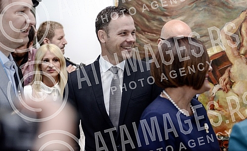 Opening of the renovated building of the Museum of Contemporary Art.Otvaranje renovirane zgrade Muzeja savremene umetnosti.