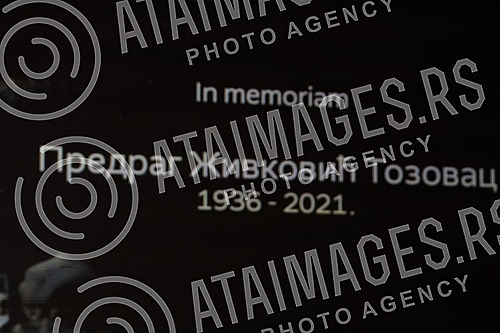 Commemoration on the occasion of the death of Predrag Zivkovic Tozovac was held in Kombank Hall.Komemoracija povodom smrti Predraga Zivkovica Tozovca odrzana u Kombank dvorani.