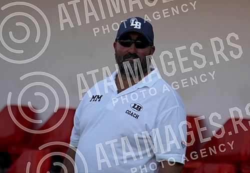 Final four Belgrade Europe Champions League odrzan na stadionu Vozdovcz (TC Stadion) u Beograd. Prva polufinalna utakmica izmedju SBB Vukovi (Belgrade/Serbia) i London Blitz (Great Britain).