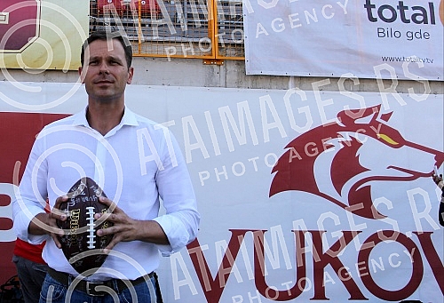 Final four Belgrade Europe Champions League odrzan na stadionu Vozdovcz (TC Stadion) u Beograd. Prva polufinalna utakmica izmedju SBB Vukovi (Belgrade/Serbia) i London Blitz (Great Britain).