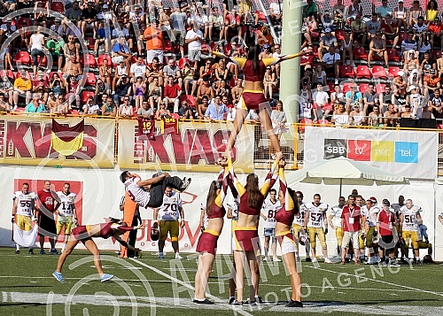 Final four Belgrade Europe Champions League odrzan na stadionu Vozdovcz (TC Stadion) u Beograd. Prva polufinalna utakmica izmedju SBB Vukovi (Belgrade/Serbia) i London Blitz (Great Britain).