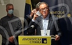 The President of the Democratic Party Zoran Lutovac held a press conference at the premises of the Democratic Party with the topic 