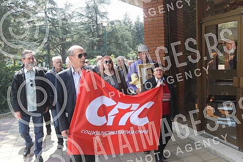 The commemoration of Mirjana Markovic was held in the Pozarevac Cultural Center.Komemoracija Mirjane Markovic odrzana je u Kulturnom centru Pozarevca