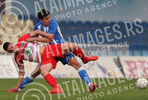 29th round of football Super league Serbia played between FK OFK Beograd and FK Borac.Utakmica 29 kola Suprer lige Srbije odigrana na Banovom brdu izmedju FK OFK Beograd i FK Borac. 