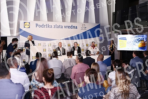 A press conference was held in the Promenade on the occasion of signing and marking the general sponsorship for 2022/2023. year between Lidl Serbia and the Water Polo Association of Serbia.U Promenadi je odrzana konferencija za medije povodom potpi