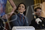 Press conference of Ivana Spanovic held in hotel Moskva.Pres konferencija Ivane Spanovic odrzana u hotelu Moskva. 