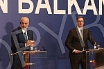 The President of the Republic of Serbia, Aleksandar Vucic, met at the Palace of Serbia with the Prime Minister of the Republic of Albania, Edi Rama, and the Deputy Prime Minister of Northern Macedonia in charge of European Affairs, Nikola Dimitrov, w