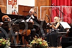 The concert of the chamber ensemble of 13 strings and Denis Shapovalov (cello and electric cello) as part of the 53rd edition of BEMUS was held in the great hall of Kolarac's endowment, and Shapovalov performed a program - 