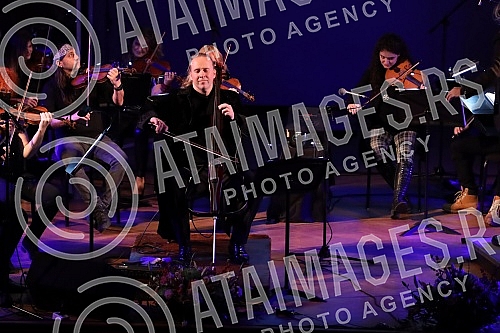 The concert of the chamber ensemble of 13 strings and Denis Shapovalov (cello and electric cello) as part of the 53rd edition of BEMUS was held in the great hall of Kolarac's endowment, and Shapovalov performed a program - 