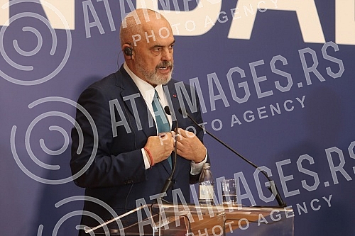 The President of the Republic of Serbia, Aleksandar Vucic, met at the Palace of Serbia with the Prime Minister of the Republic of Albania, Edi Rama, and the Deputy Prime Minister of Northern Macedonia in charge of European Affairs, Nikola Dimitrov, w