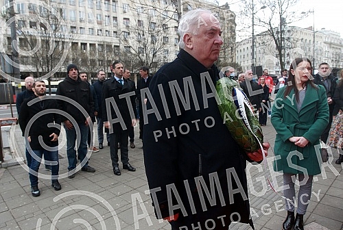 The 112th birthday of the Olympic Committee of Serbia was marked on the plateau in front of the Hotel Moskva.112. rodjendan Olimpijskog komiteta Srbije obelezen je na platou ispred hotela Moskva.