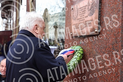 The 112th birthday of the Olympic Committee of Serbia was marked on the plateau in front of the Hotel Moskva.112. rodjendan Olimpijskog komiteta Srbije obelezen je na platou ispred hotela Moskva.