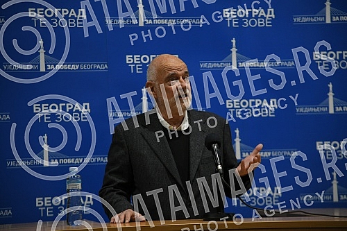 Candidate for mayor of Belgrade, Vladeta Jankovic, a tour of the capital and the presentation of the program of the newspaper 