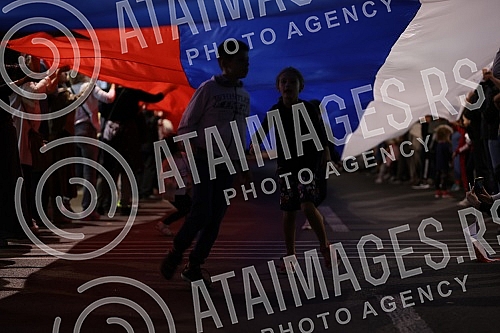 In the organization of the Holy Synod of Bishops of the Serbian Orthodox Church, in front of the Church of Saint Sava, a national prayer for the sanctity of marriage and the family, for harmony and peace in our nation, which was served by Serbian Pat