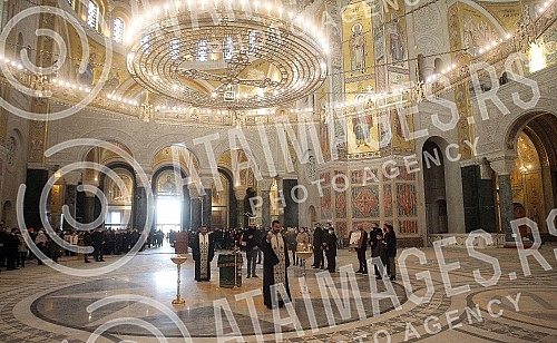 A memorial service was held in the Temple of Saint Sava in Belgrade for the murdered Oliver Ivanovic.U Hramu Svetog Save u Beogradu sluzen je pomen ubijenom Oliveru Ivanovicu. 