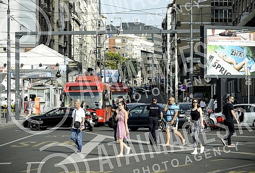 Protest drivers in Belgrade due to high fuel prices.Protest vozaca u Beogradu zbog visoke cene goriva 