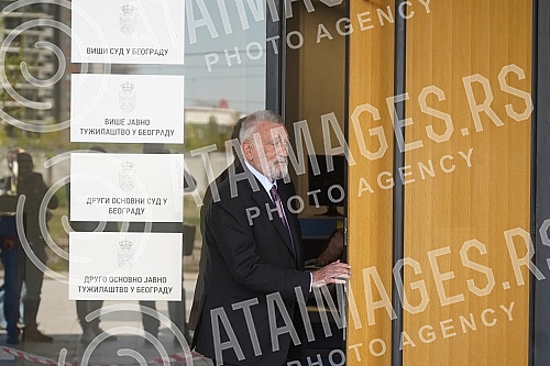 Branislav Tapuskovic, a lawyer for the arrested former deputy head of the Service for the Fight against Organized Crime, Goran Papic, is leaving the Higher Public Prosecutor's Office after hearing Minister Nebojsa Stefanovic.Branislav Tapuskovic, a