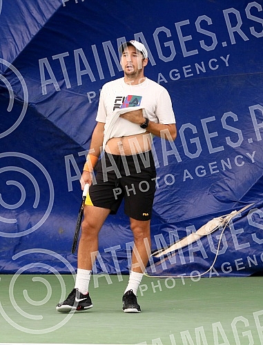 The beginning of the preparations of the Serbian Davis Cup team on the fields of TC Novak.Pocetak priprema srpskog Dejvis kup tima na terenima TC Novak.