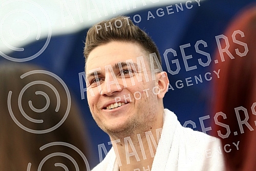 The beginning of the preparations of the Serbian Davis Cup team on the fields of TC Novak.Pocetak priprema srpskog Dejvis kup tima na terenima TC Novak.