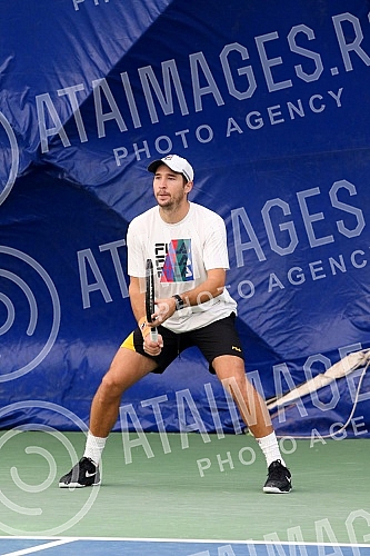 The beginning of the preparations of the Serbian Davis Cup team on the fields of TC Novak.Pocetak priprema srpskog Dejvis kup tima na terenima TC Novak.