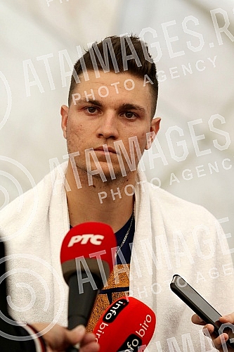 The beginning of the preparations of the Serbian Davis Cup team on the fields of TC Novak.Pocetak priprema srpskog Dejvis kup tima na terenima TC Novak.
