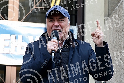 Lawyers' protest in front of the Supreme Court of Cassation.Protest advokata ispred Vrhovnog kasacionog suda.