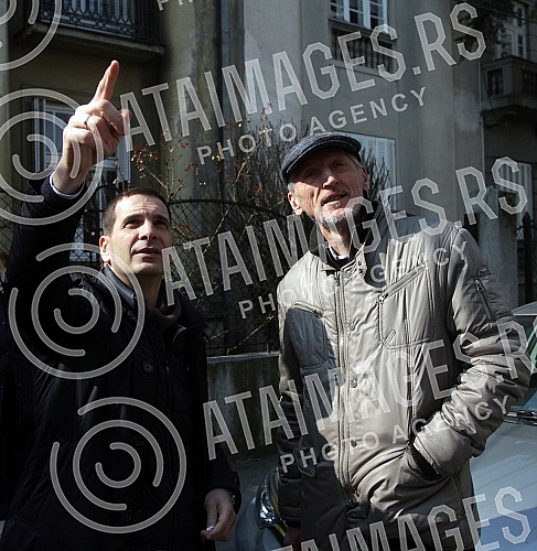 In front of the villa in Topolska 19, a new protest was held by members of the Society for the Arrangement and Beautification of the Crown Wreath, the Topolska Association and the Society for the Beautification of Vracar due to illegal works in that 