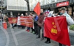 The New Communist Party of Yugoslavia held a rally in support of the Donetsk and Luhansk People's Republics, which have been under aggression by the Kiev fascist junta in Knez Mihailova Street for eight years.Nova komunisticka partija Jugoslavije (