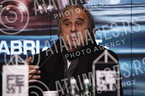 Press conference in the press hall of the Kombank hall of the 