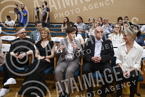 The ceremony marking the 99th anniversary of the Belgrade Philharmonic and the presentation of the conceptual design of Amanda Levete for the future BF Concert Hall was held in the Belgrade Philharmonic Hall.Svecanost povodom obelezavanja 99 godina
